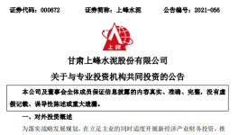 上峰水泥在集成電路領域投資2億元！