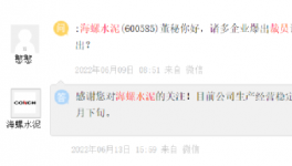 裁員！海螺辟謠！一線員工漲20%工資！