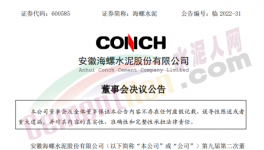 海螺水泥楊軍任董事長，王建超任副董事長！